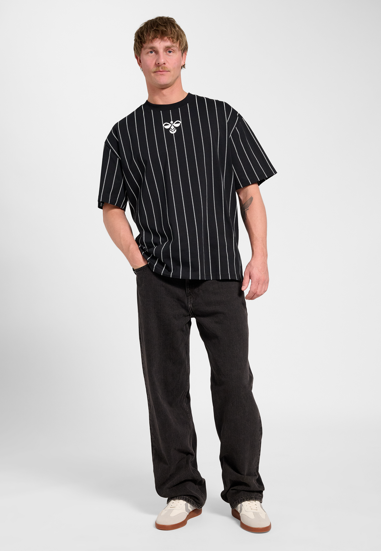 hummel Men's Chevron Pinstripe T-Shirt-5