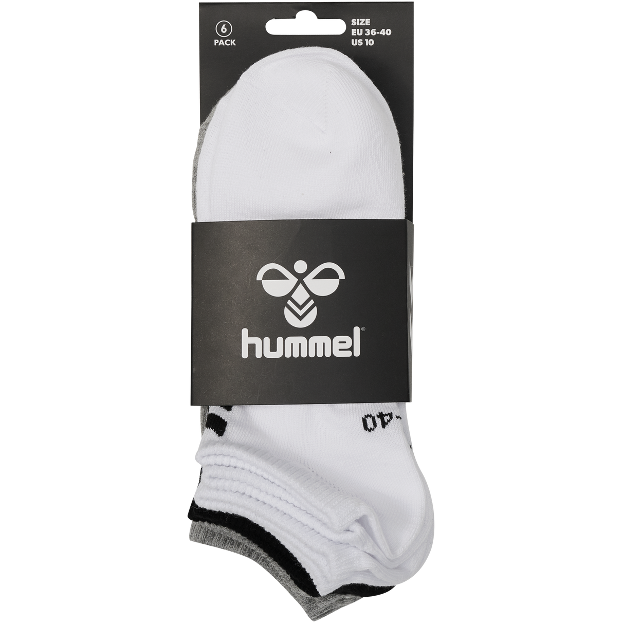 hummel Unisex Chevron 6-Pack Ankle Socks-2