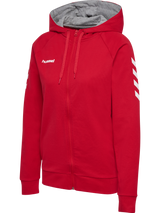 hummel Women's Go Cotton Zip Hoodie-1