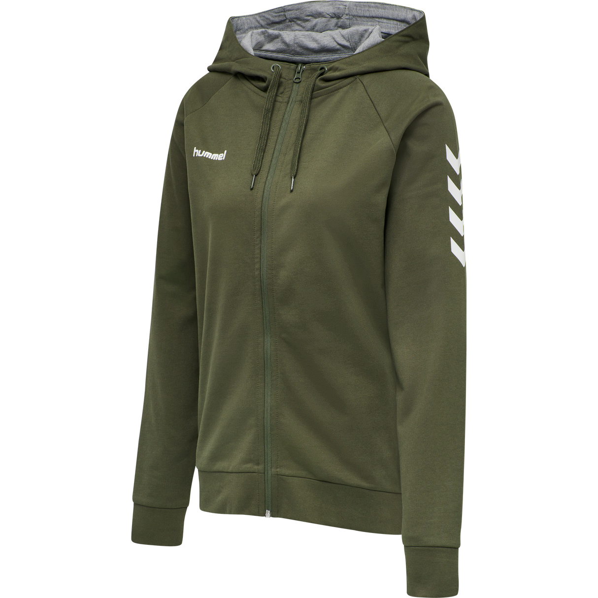 hummel Women's Go Cotton Zip Hoodie-1
