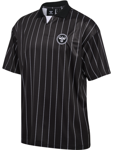 hummel Men's Chevron Pinstripe Polo Shirt-1