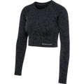 hummel Women's Mindful Training Pi Seamless Crop Long Sleeve T-Shirt-1