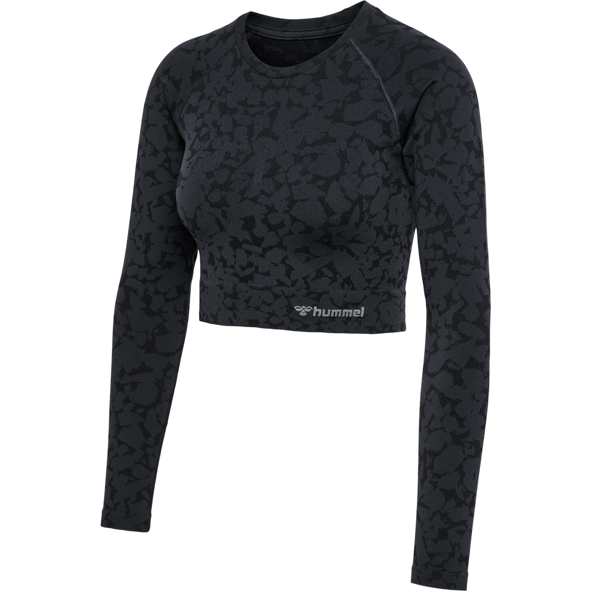 hummel Women's Mindful Training Pi Seamless Crop Long Sleeve T-Shirt-1