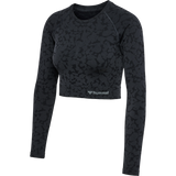 hummel Women's Mindful Training Pi Seamless Crop Long Sleeve T-Shirt-1