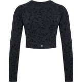 hummel Women's Mindful Training Pi Seamless Crop Long Sleeve T-Shirt-2