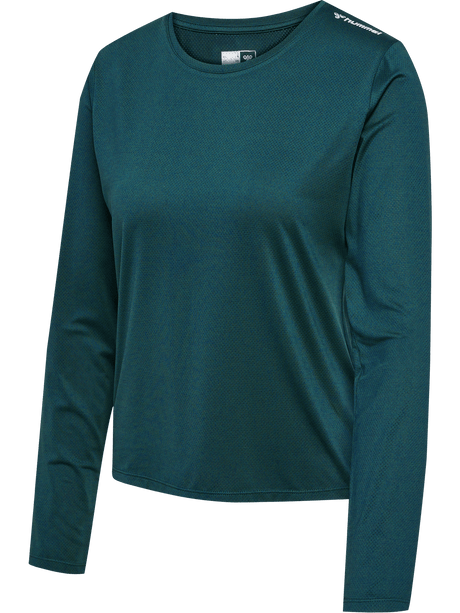 hummel Women's Mindful Training Aura Mesh Long Sleeve T-Shirt-1