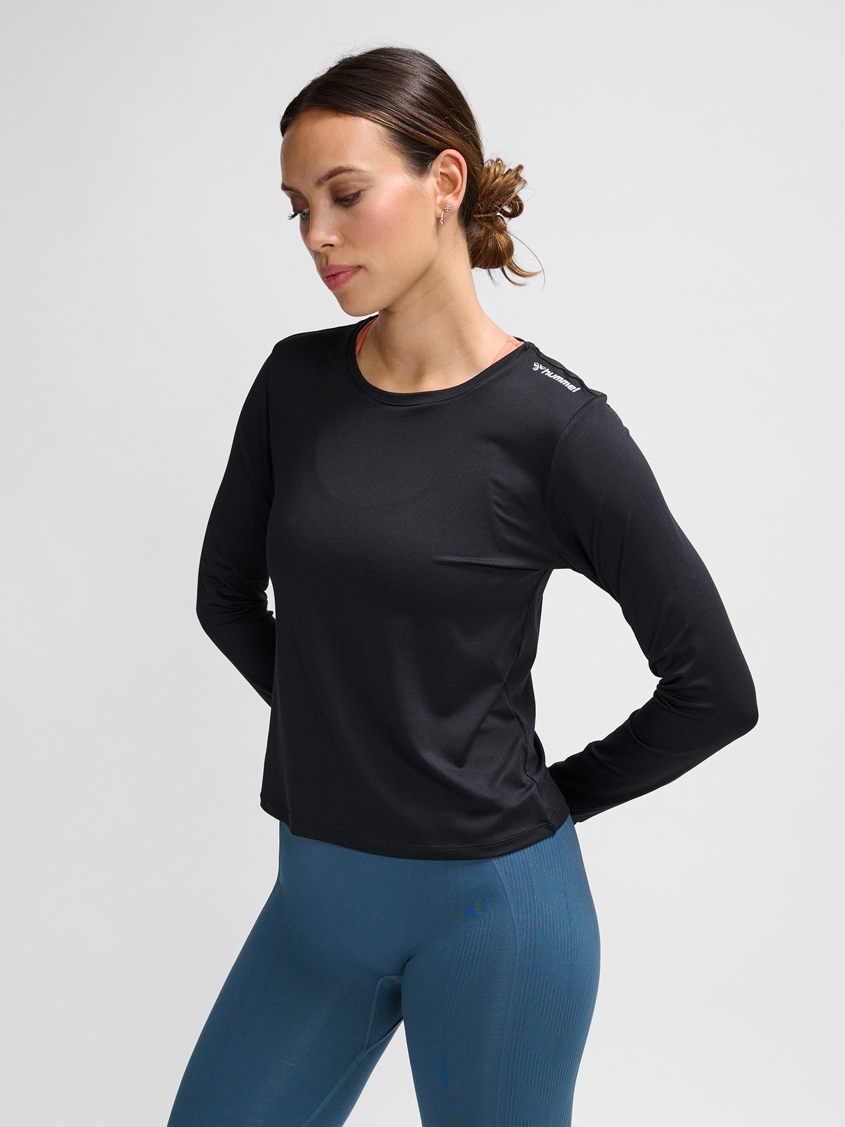 hummel Women's Mindful Training Aura Mesh Long Sleeve T-Shirt-5