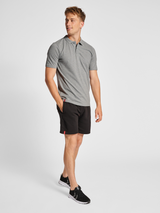 hummel Men's Red Classic Polo-4