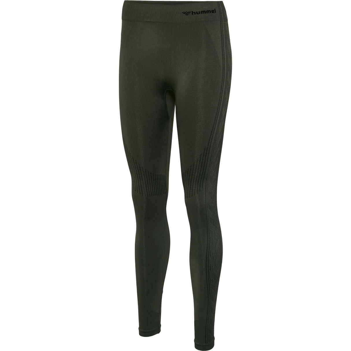 hummel Women's Mindful Training Shaping Seamless Mid Waist Tights-1