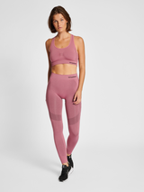 hummel Women's Mindful Training Shaping Seamless Mid Waist Tights-4
