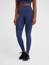 hummel Women's Mindful Training Shaping Seamless Mid Waist Tights-5