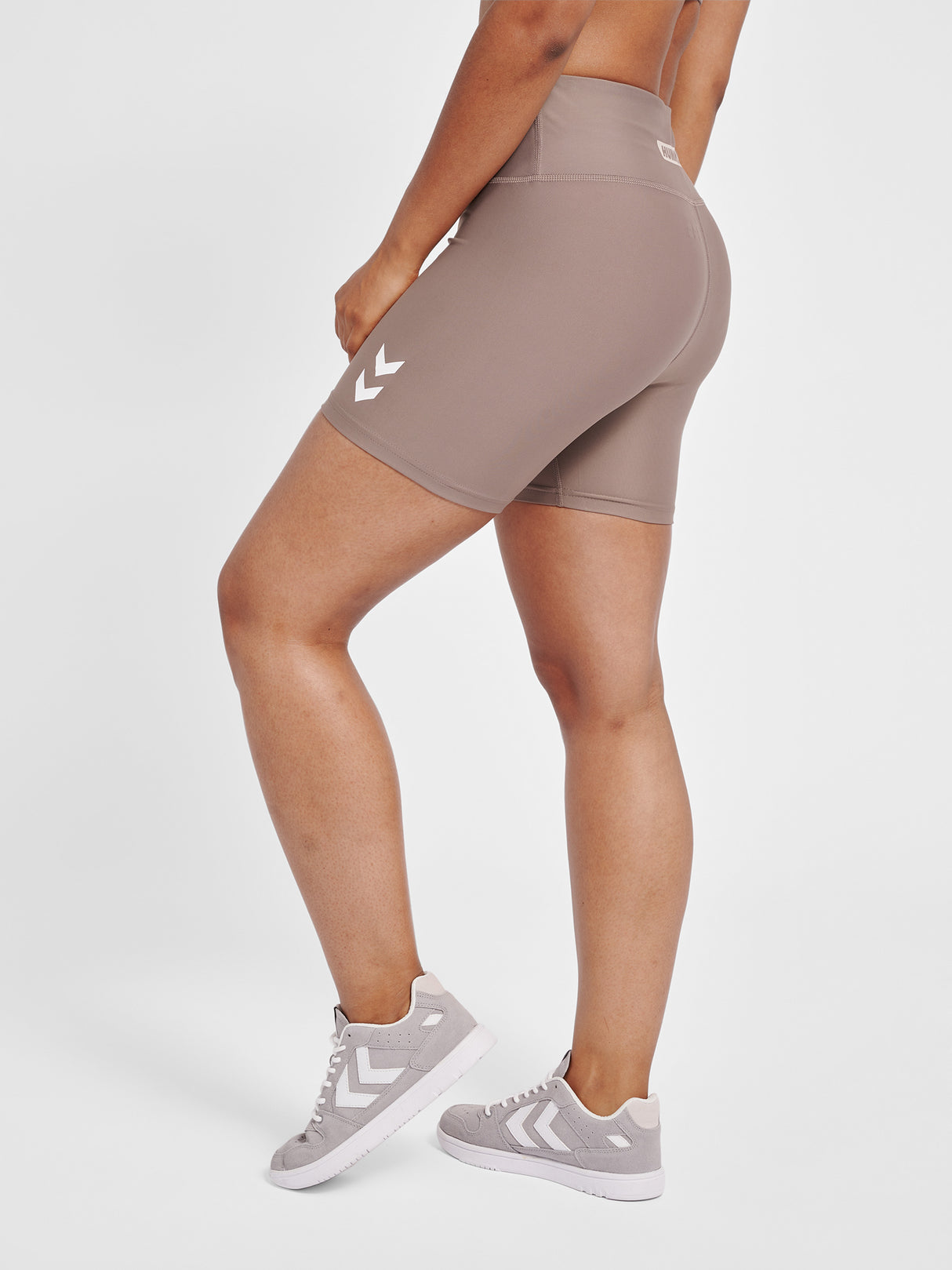 hummel Women's Training Essentials Tola High Waist Shorts-7
