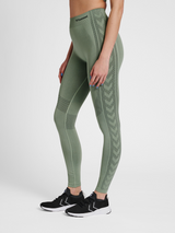 hummel Women's Mindful Training Shaping Seamless Mid Waist Tights-5