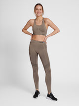 hummel Women's Mindful Training Shaping Seamless Mid Waist Tights-6