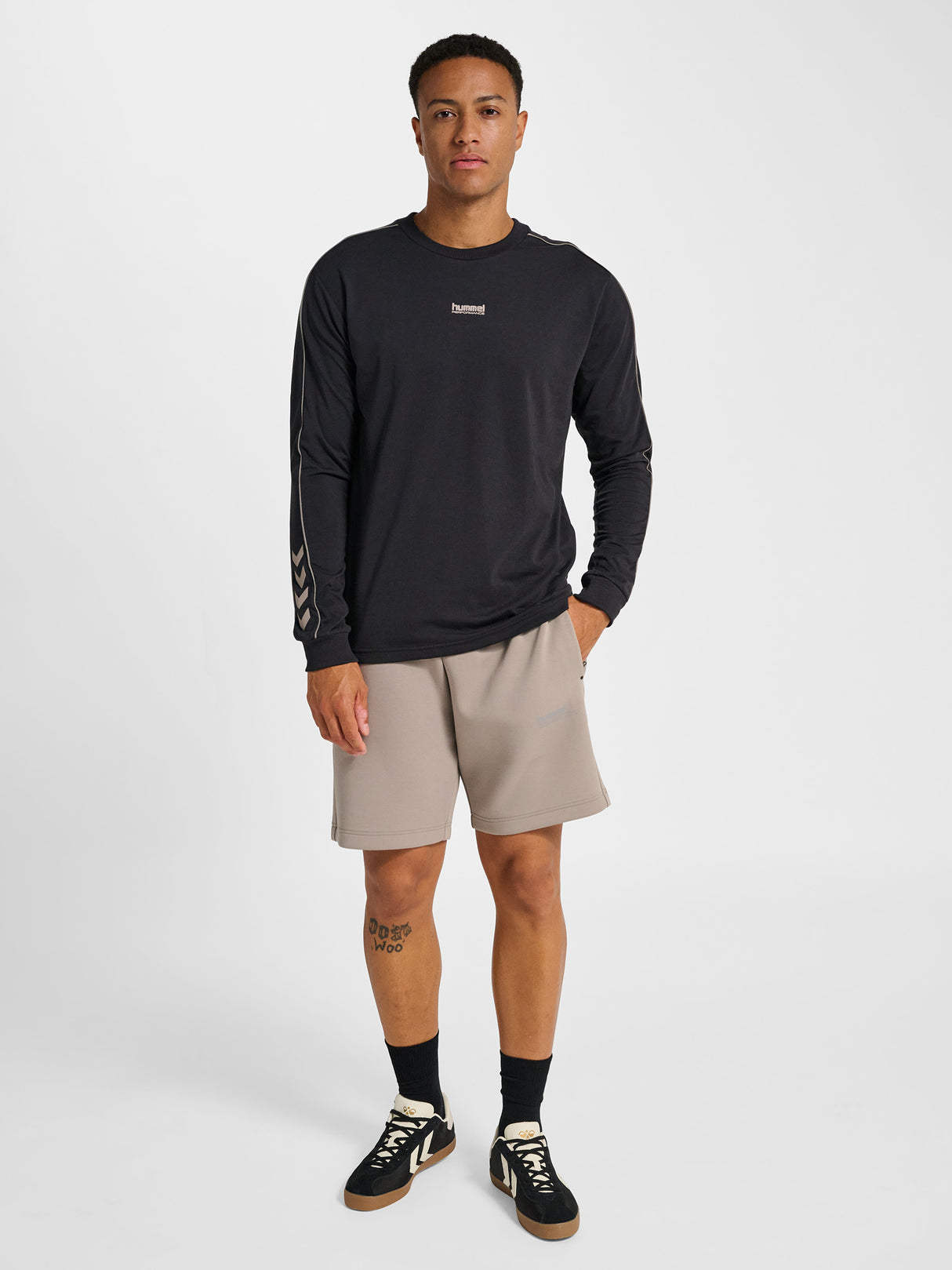 hummel Men's Pulse Piping Long Sleeve T-Shirt-7