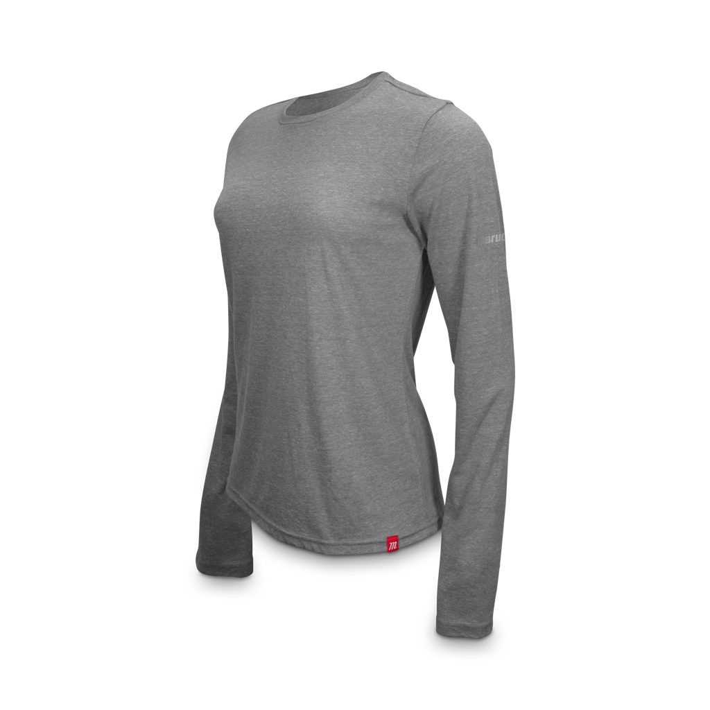 Marucci Women's Long-sleeve Tri-blend Crew