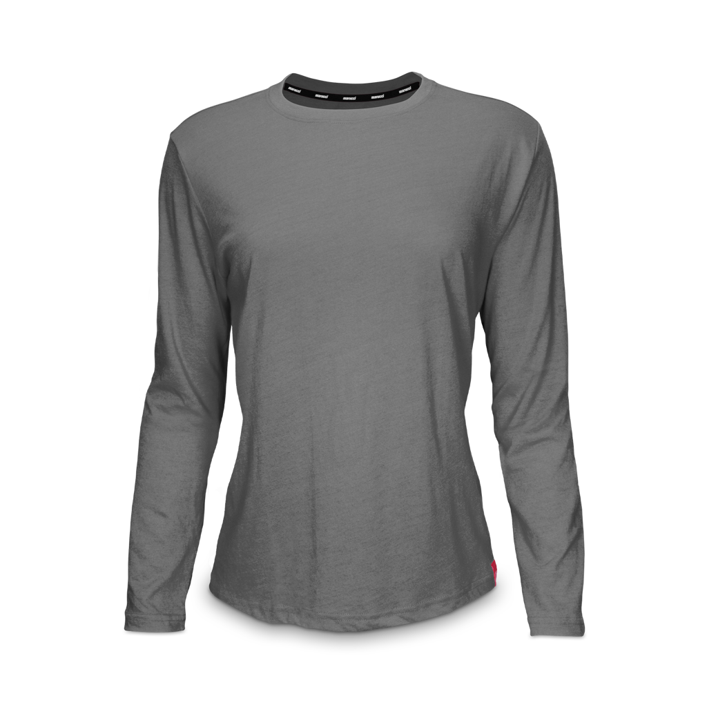 Marucci Women's Long-sleeve Tri-blend Crew