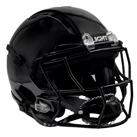 Light Helmets Youth Apache Lightning Football Helmet with Attached Facemask-1