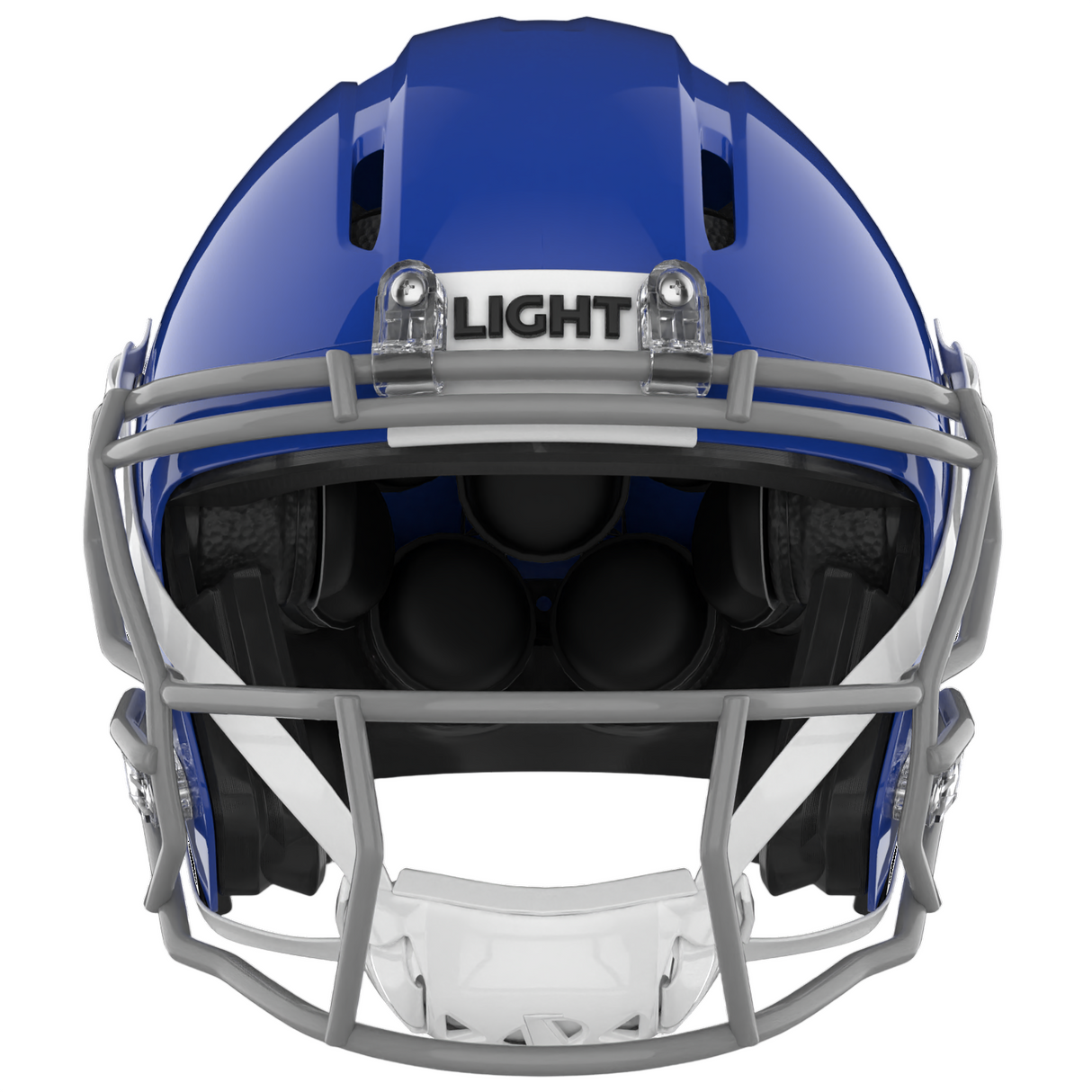 Light Helmets Youth Apache Lightning Football Helmet with Attached Facemask-2