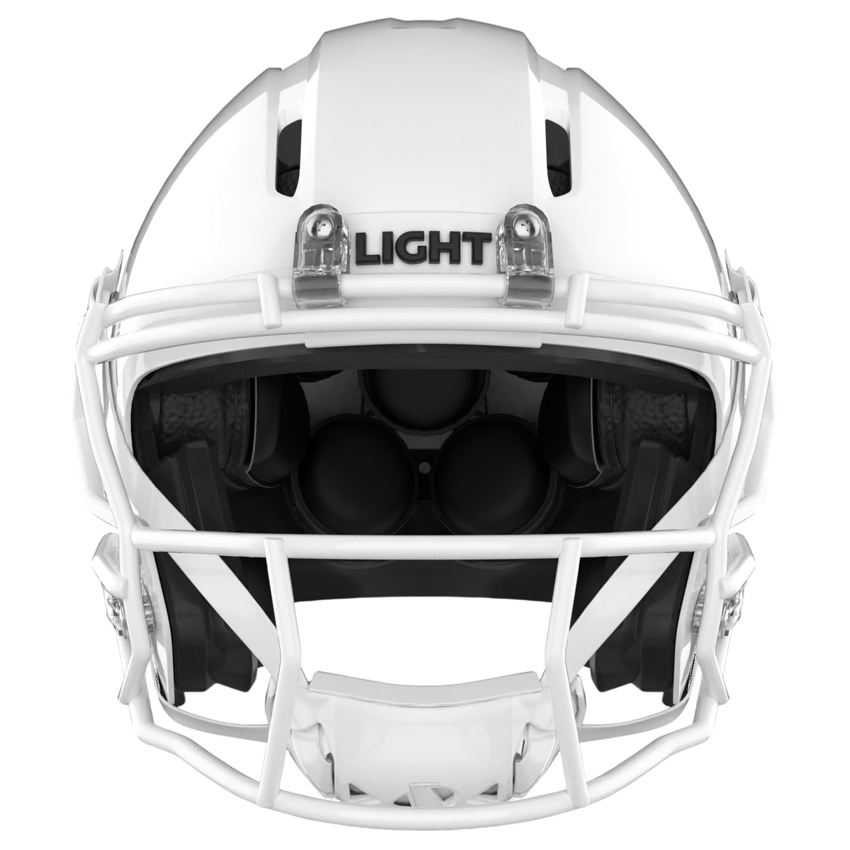 Light Helmets Adult Apache Lightning Football Helmet with Attached Facemask-2
