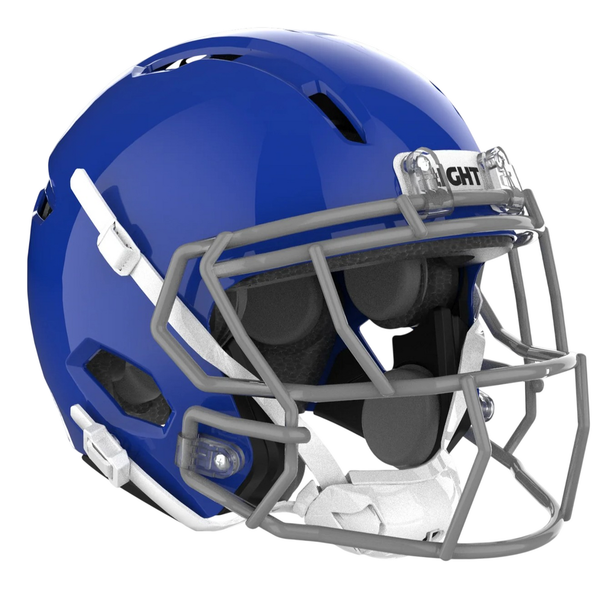 Light Helmets Adult Apache Lightning Football Helmet with Attached Facemask-1