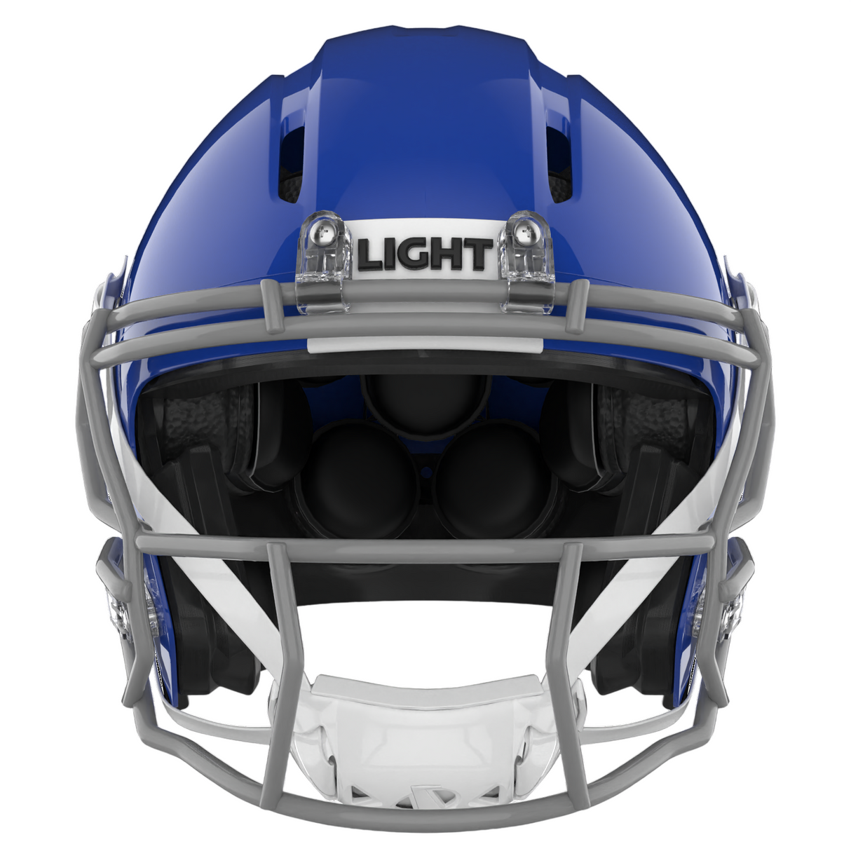 Light Helmets Adult Apache Lightning Football Helmet with Attached Facemask-2
