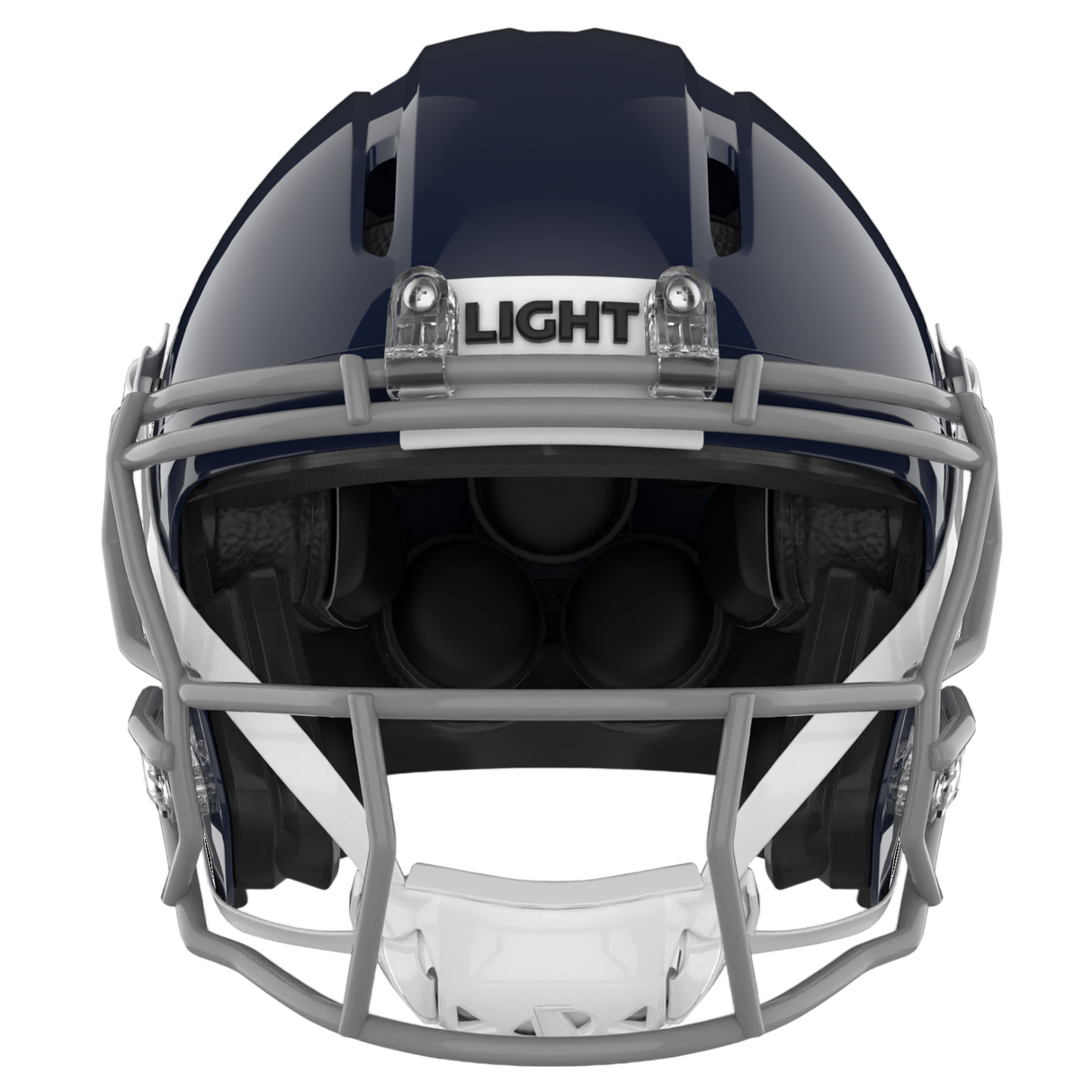 Light Helmets Adult Apache Lightning Football Helmet with Attached Facemask-2