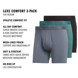 adidas Men's Luxe Comfort 3-Pack Boxer Brief-2
