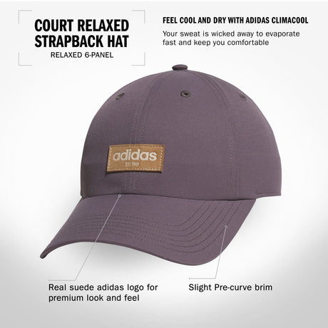 adidas Women's Court Relaxed Strapback Hat-2