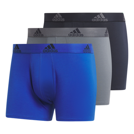 adidas Men's Stretch Cotton 3-Pack Trunk-1