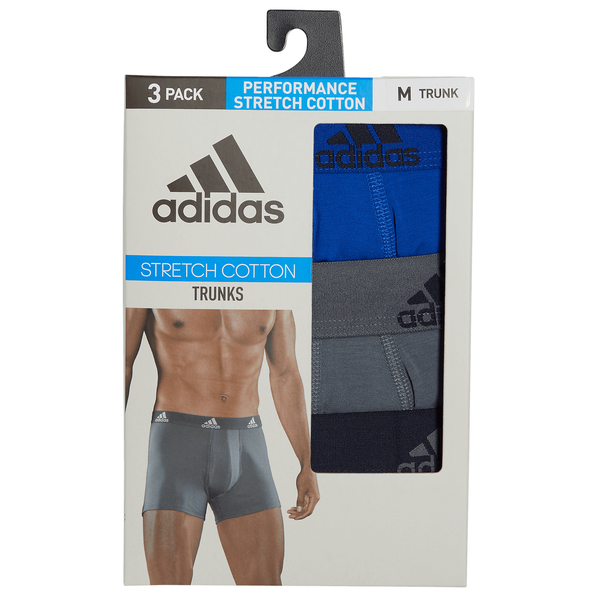 adidas Men's Stretch Cotton 3-Pack Trunk-8