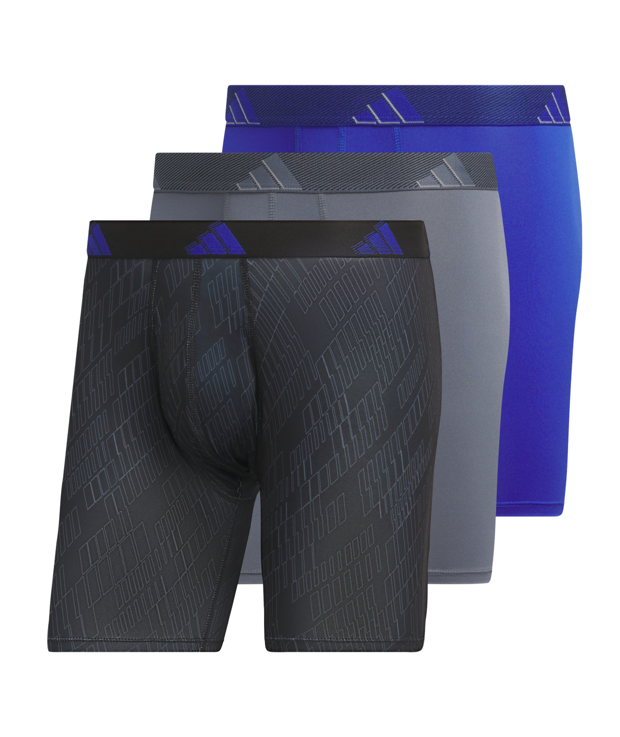 adidas Men's Microfiber 3-Pack Boxer Brief Mens Apparel Underwear