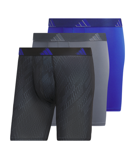 adidas Men's Microfiber 3-Pack Boxer Brief Mens Apparel Underwear