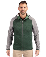 Cutter & Buck Men's Mainsail Sweater-Knit Full Zip Hooded Jacket-4