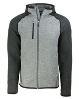 Cutter & Buck Men's Mainsail Sweater-Knit Full Zip Hooded Jacket-2