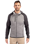 Cutter & Buck Men's Mainsail Sweater-Knit Full Zip Hooded Jacket-1