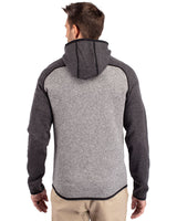 Cutter & Buck Men's Mainsail Sweater-Knit Full Zip Hooded Jacket-5
