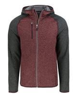 Cutter & Buck Men's Mainsail Sweater-Knit Full Zip Hooded Jacket-1