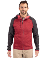 Cutter & Buck Men's Mainsail Sweater-Knit Full Zip Hooded Jacket-1