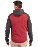 Cutter & Buck Men's Mainsail Sweater-Knit Full Zip Hooded Jacket-2