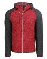Cutter & Buck Men's Mainsail Sweater-Knit Full Zip Hooded Jacket-1