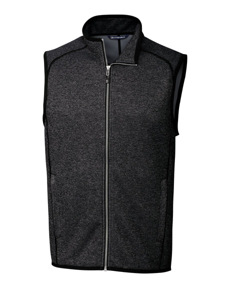 Cutter & Buck Men's Mainsail Sweater-Knit Full Zip Vest-1