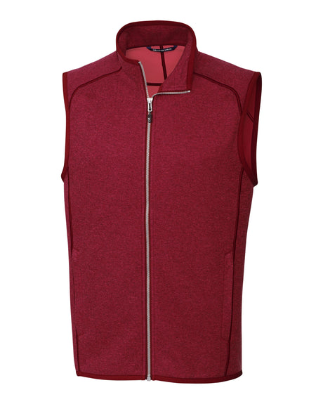 Cutter & Buck Men's Mainsail Sweater-Knit Full Zip Vest-1