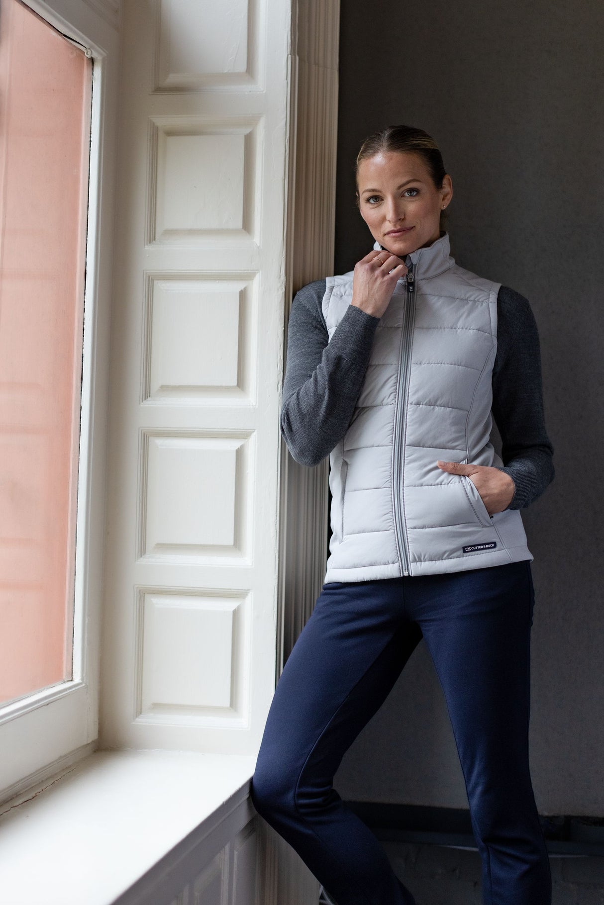 Cutter & Buck Women's Evoke Full Zip Vest-5
