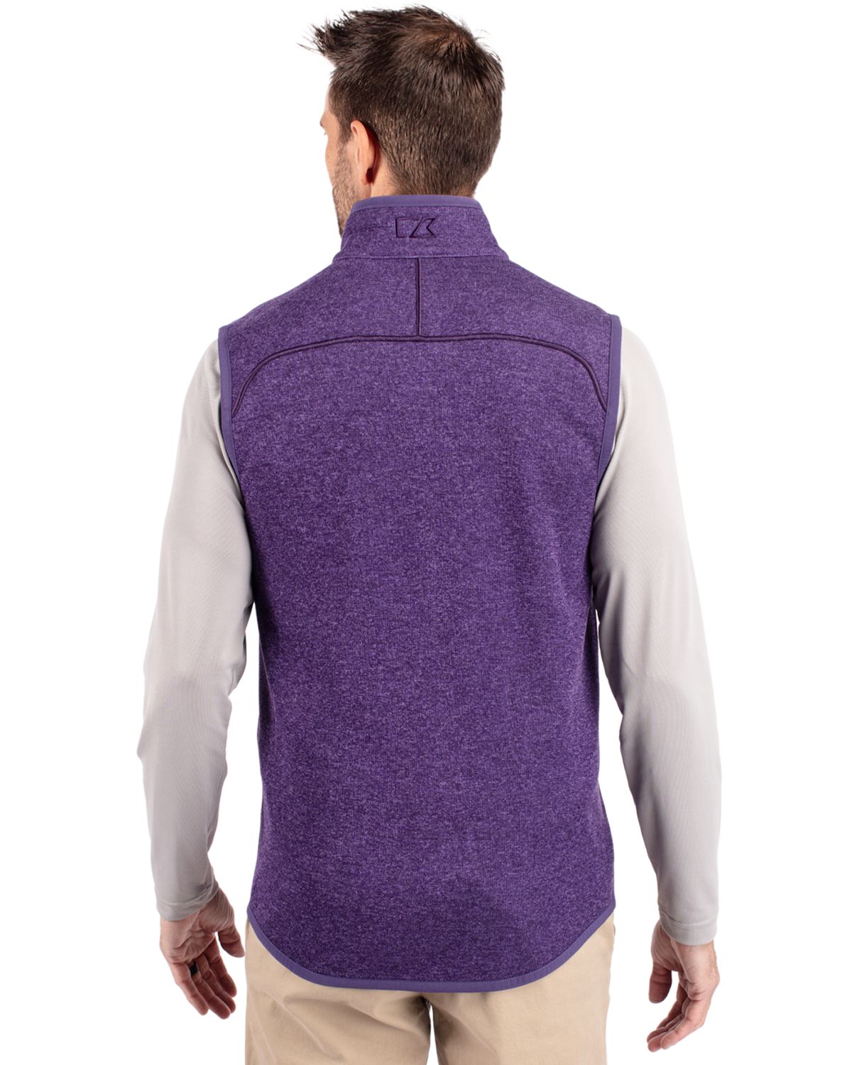 Cutter & Buck Men's Mainsail Sweater-Knit Full Zip Vest-5