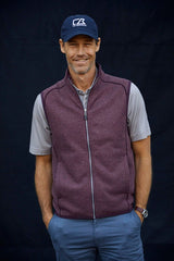 Cutter & Buck Men's Mainsail Sweater-Knit Full Zip Vest-2