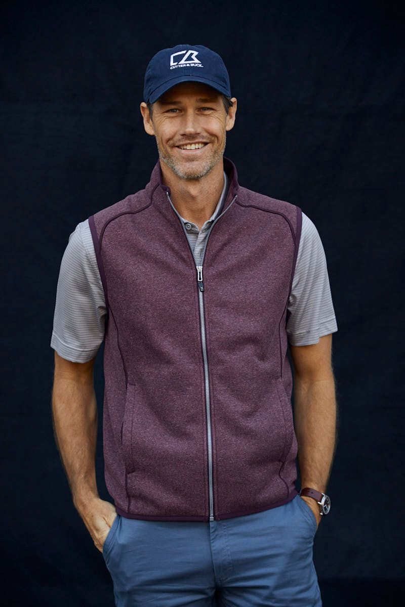 Cutter & Buck Men's Mainsail Sweater-Knit Full Zip Vest-4