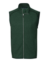Cutter & Buck Men's Mainsail Sweater-Knit Full Zip Vest-1
