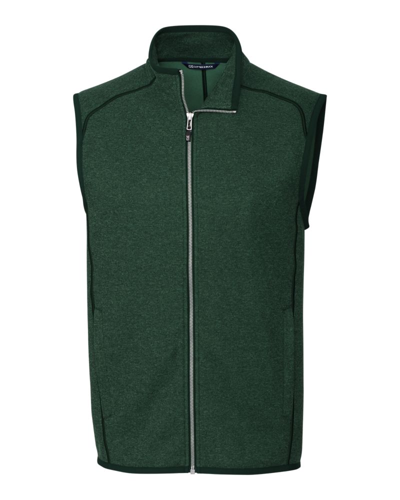 Cutter & Buck Men's Mainsail Sweater-Knit Full Zip Vest-2
