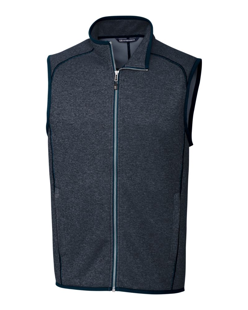 Cutter & Buck Men's Mainsail Sweater-Knit Full Zip Vest-2